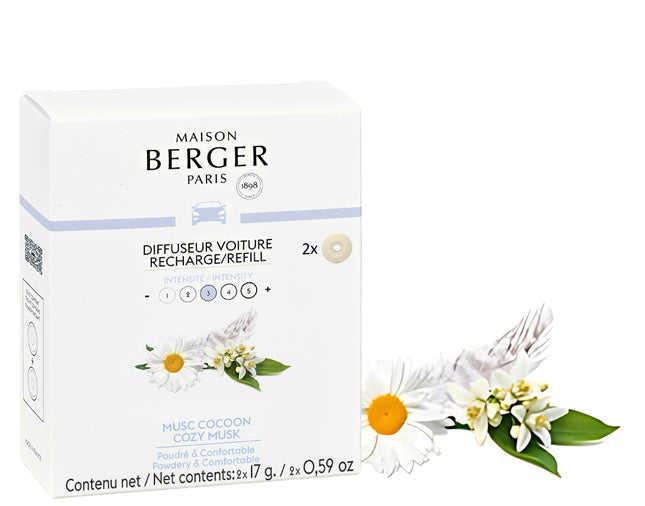 Autoduft Refill Pudriger Moschus 2 Refills von Maison Berger