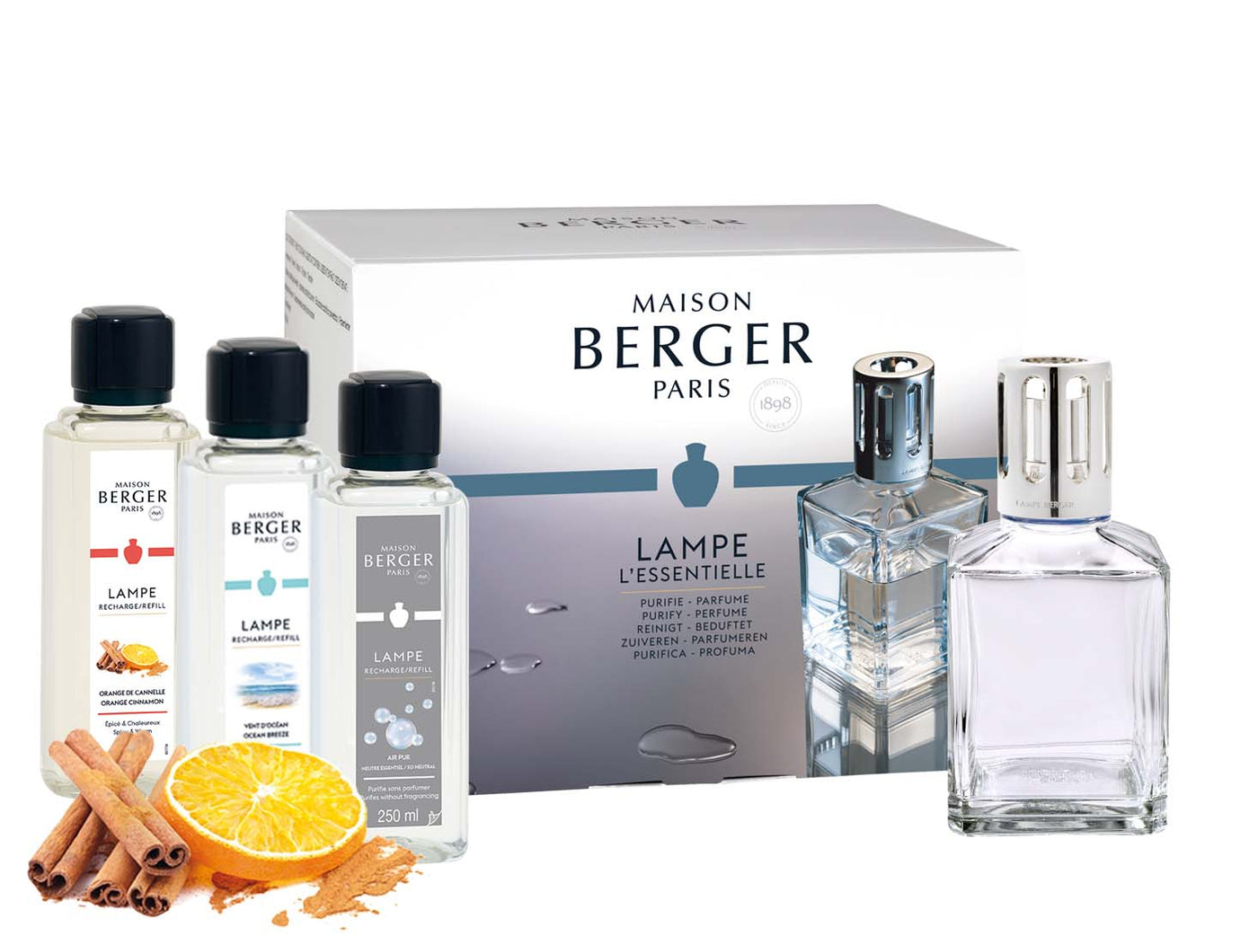 Lampe Berger Weihnachtsedition XXL Starter Set Eckig XL von Maison Berger