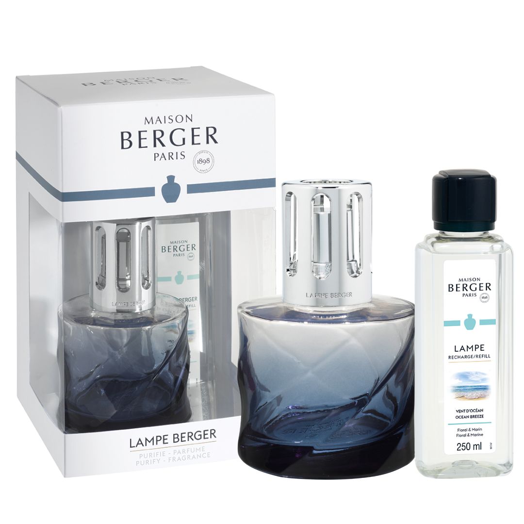 Lampe Berger Geschenkset Spirale Blau - Frische Ozeanbrise von Maison Berger