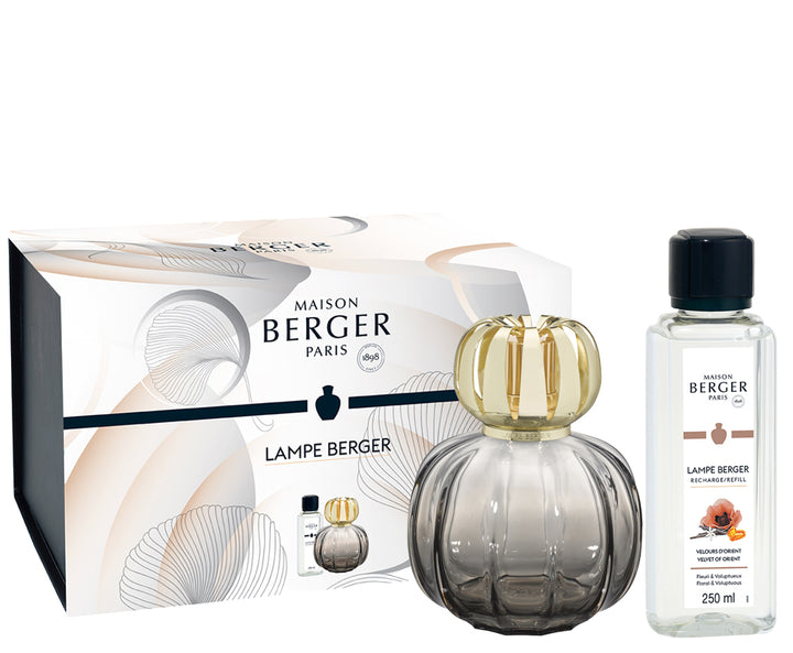 Lampe Berger Geschenkset Corali Grau - Samt aus dem Orient von Maison Berger