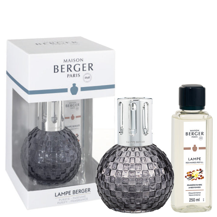 Lampe Berger Geschenkset Disco Grau - Amber von Maison Berger