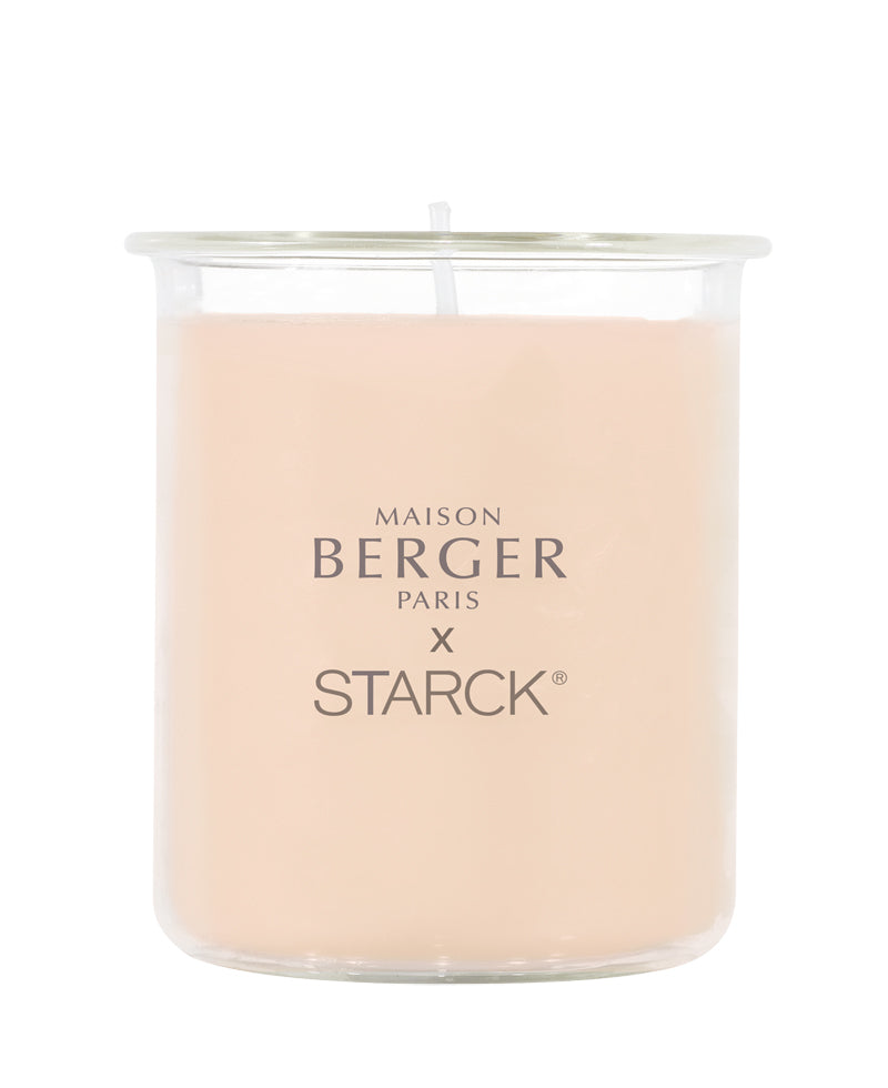 Nachfüllkerze 120g Rose by Starck - Peau de Soie von Maison Berger