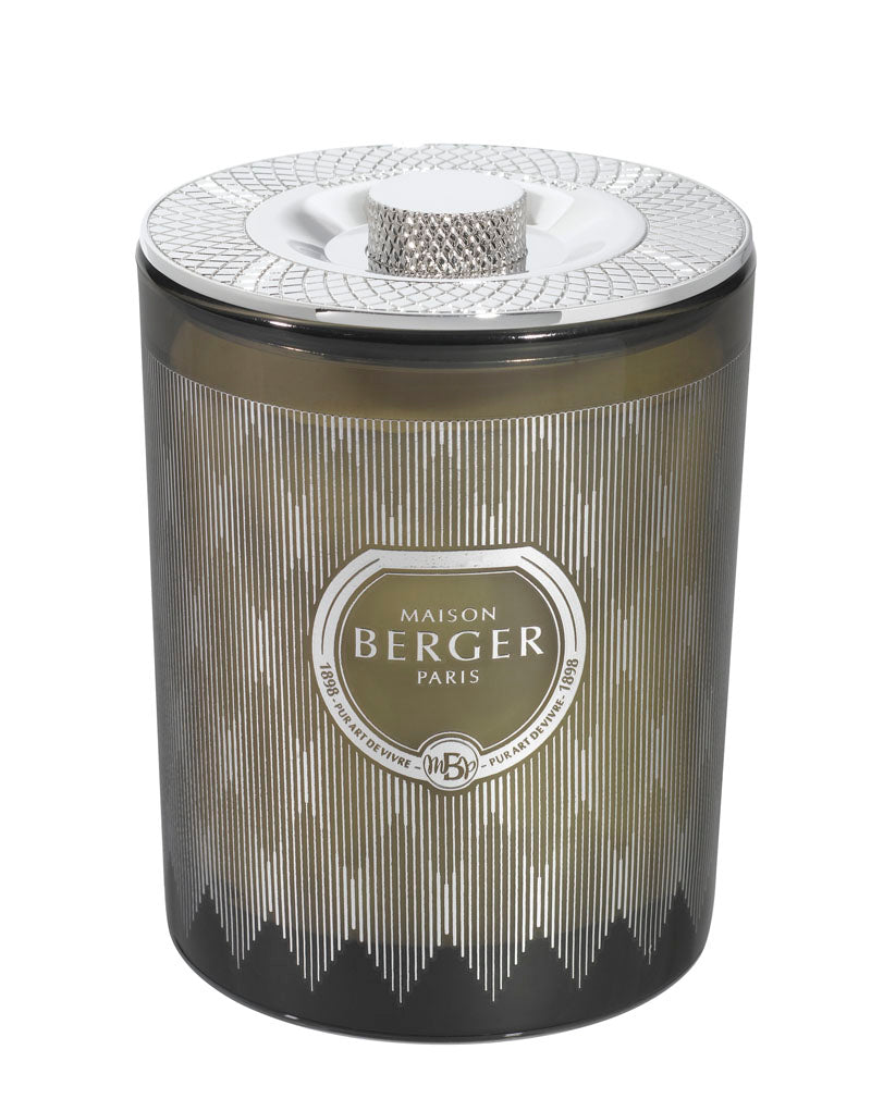 Duftkerze Evanescence Grau - Kraftvolles Leder 240 g von Maison Berger