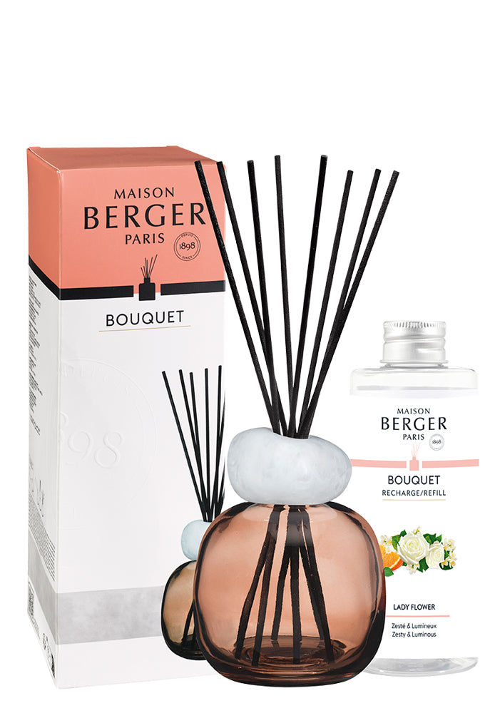 Stäbchenduft Mineral Rosa/Weiß - Lady Flower von Maison Berger