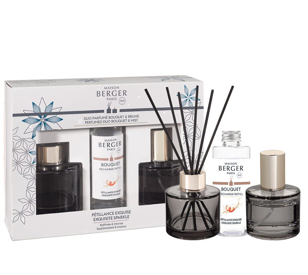 Rosalie Raumduft Set Diffuser + Raumspray - Sprudelnde Lebensfreude von Maison Berger
