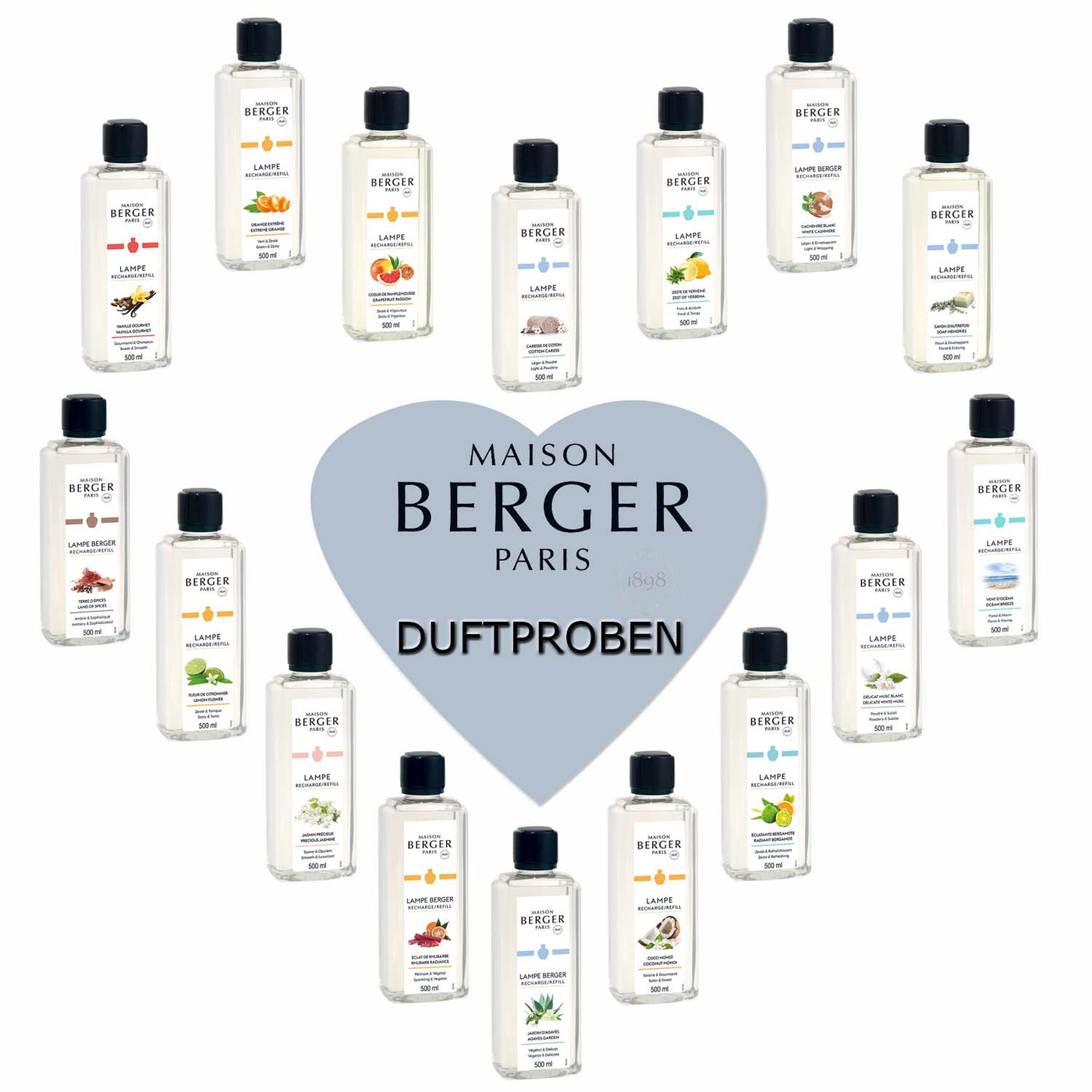 Lampe Berger Duftproben aller Düfte 40 Euro Pfand siehe Details