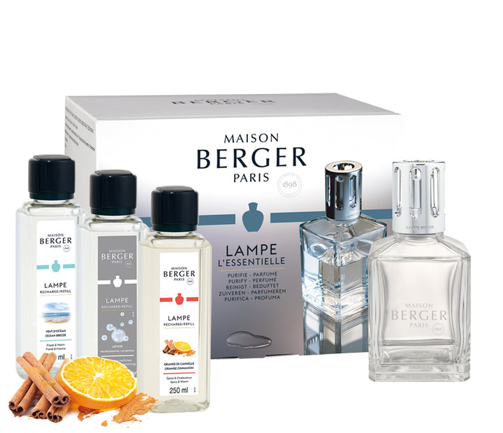 Lampe Berger Weihnachtsedition XXL Starter Set Eckig XL von Maison Berger