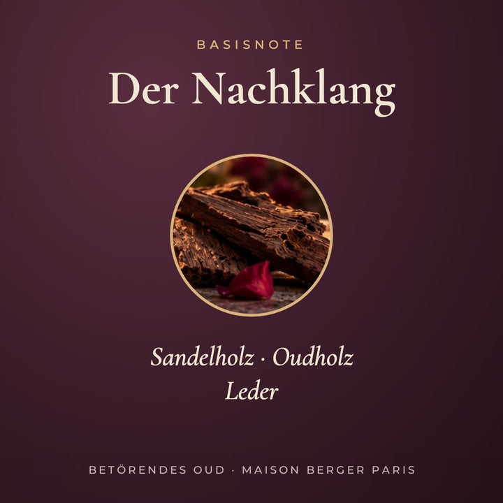 Betörendes Oud Basisnote: Sandelholz, Oudholz, Leder