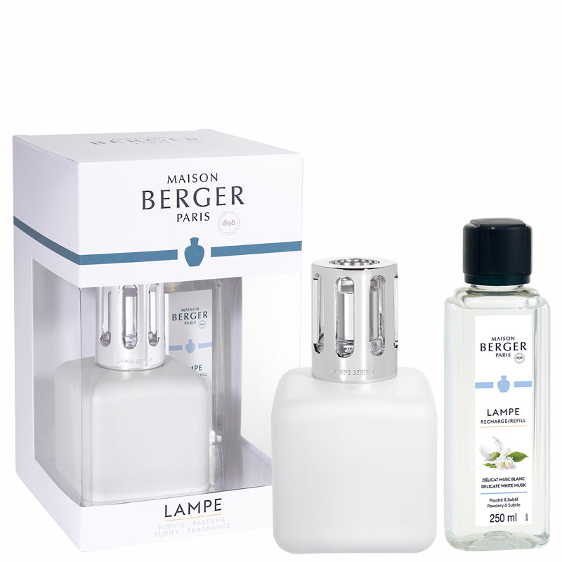Geschenkset Ice Cube Weiß von Lampe Berger Paris