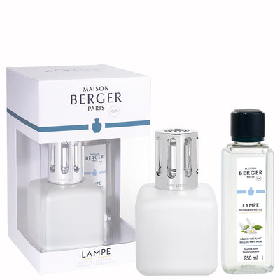 Geschenkset Ice Cube Weiß von Lampe Berger Paris