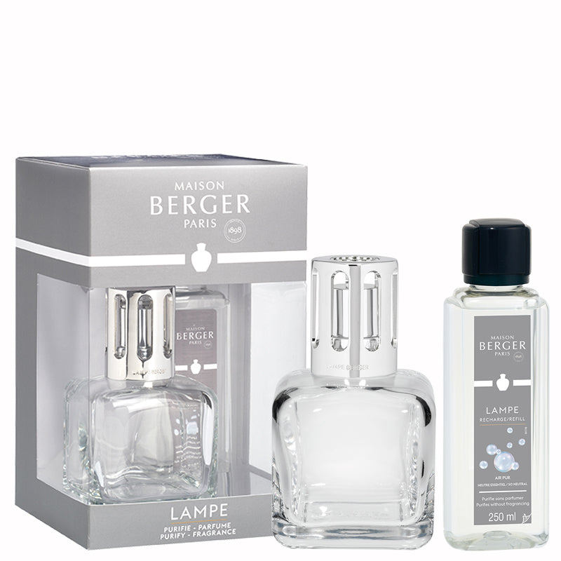 Geschenkset Ice Cube Transparent von Lampe Berger Paris