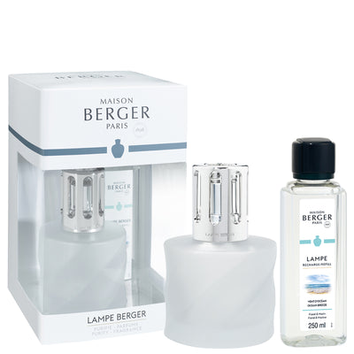 Lampe Berger Geschenkset Spirale Weiß - Frische Ozeanbrise von Maison Berger