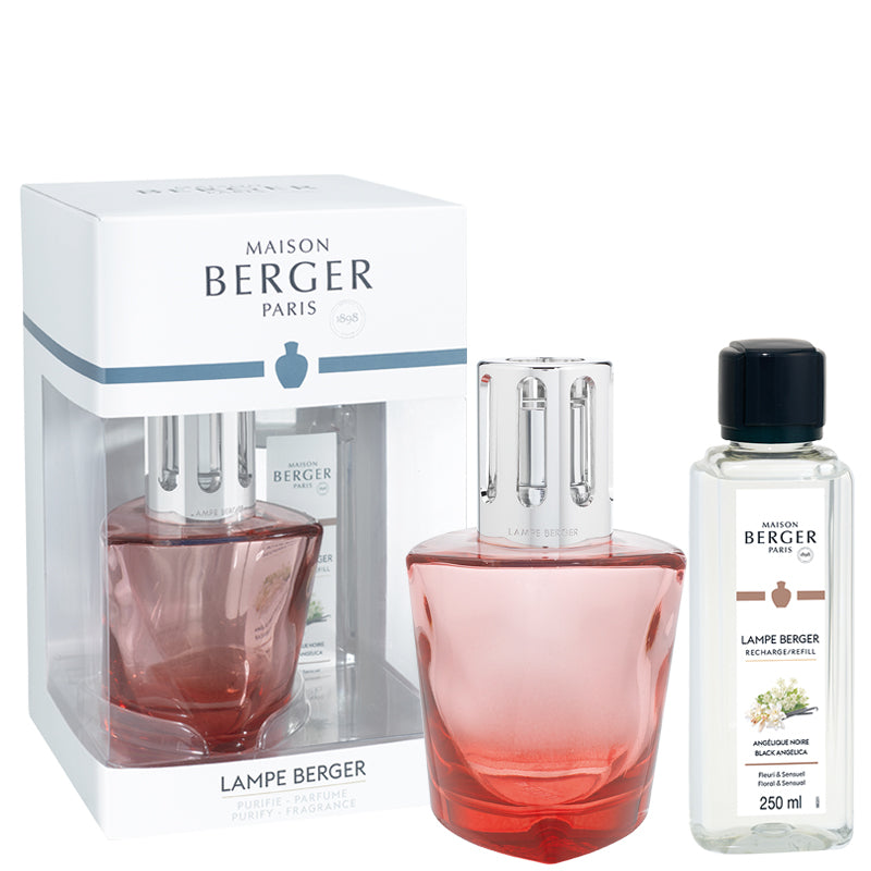 Lampe Berger Geschenkset Terra Rot - Angélique Noire von Maison Berger