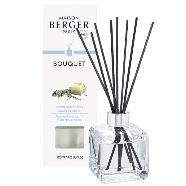 Raumduft Diffuser Set Cube Frische Seife / Savon d'Autrefois von Maison Berger