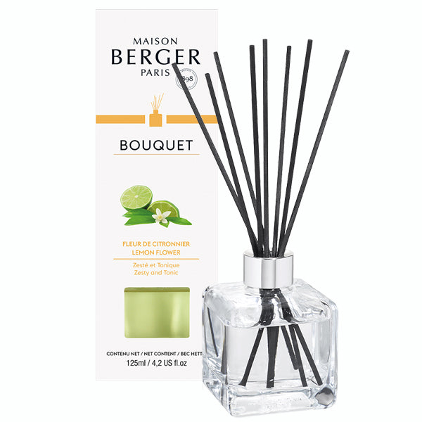 Raumduft Diffuser Set Cube Zitronenblüte / Fleur de Citronnier von Maison Berger