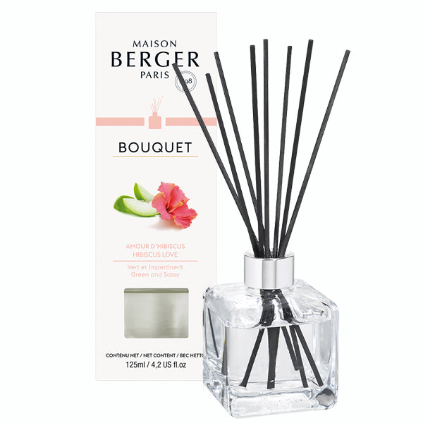 Raumduft Diffuser Set Cube Hibiskus / Amour d'Hibiscus von Maison Berger