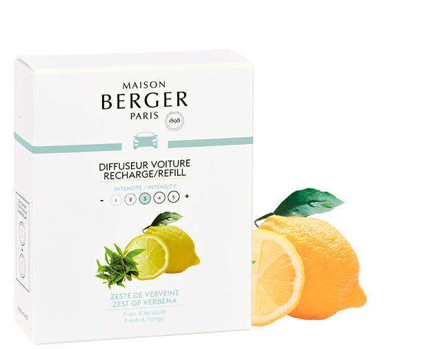 Autoduft Belebende Frische / Zeste de Verveine 2 Refills von Maison Berger