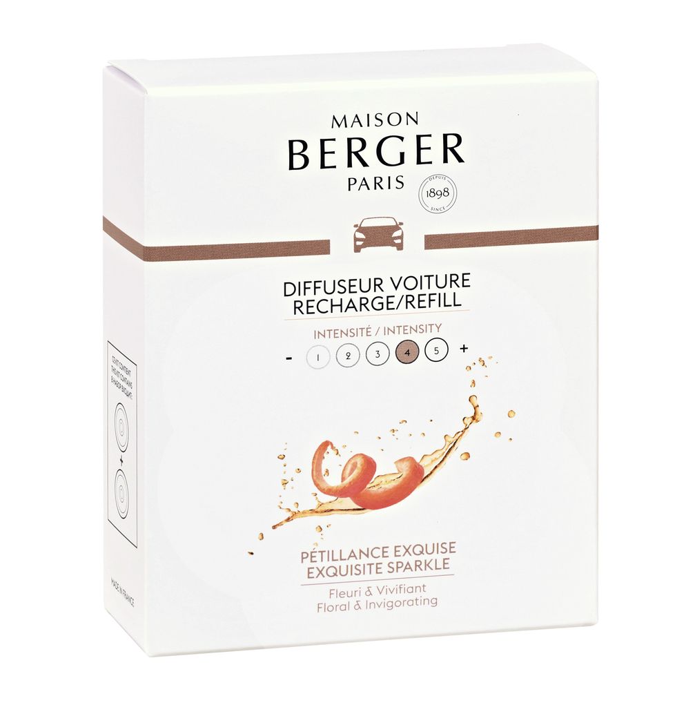Autoduft Sprudelnde Lebensfreude / Pétillance Exquise 2 Refills  von Maison Berger