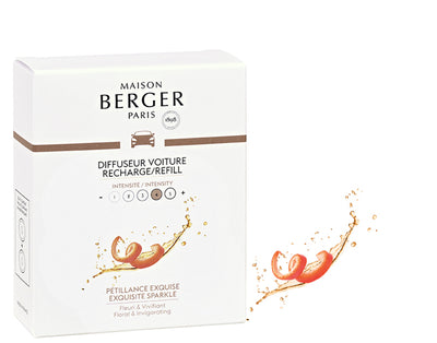 Autoduft Sprudelnde Lebensfreude / Pétillance Exquise 2 Refills  von Maison Berger