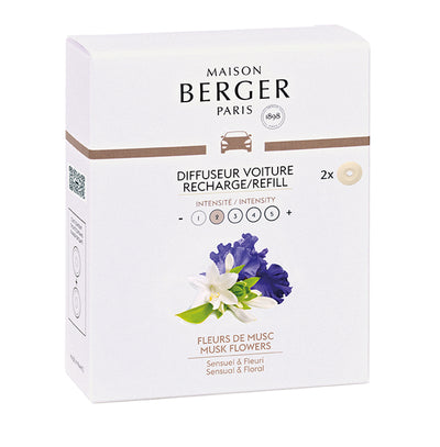 Autoduft Zarte Moschusblüte / Fleurs de Musc 2 Refills von Maison Berger