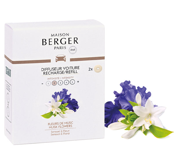 Autoduft Zarte Moschusblüte / Fleurs de Musc 2 Refills von Maison Berger