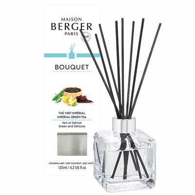 Raumduft Diffuser Set Cube Köstlicher Grüner Tee / Thé Vert Impérial von Maison Berger
