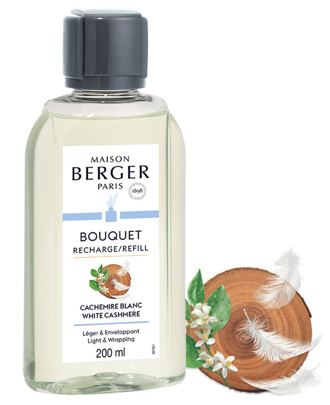 Stäbchenduft Refill Weißer Kaschmir | Cashemire Blanc 200 ml Raumduft von für Maison Berger