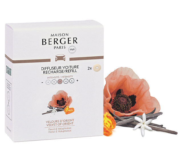 Autoduft Refill Samt aus dem Orient 2 Refills von Maison Berger